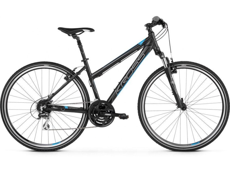 BICICLETA KROSS EVADO 3.0 BLACK-BLUE LADY KREV3Z28''