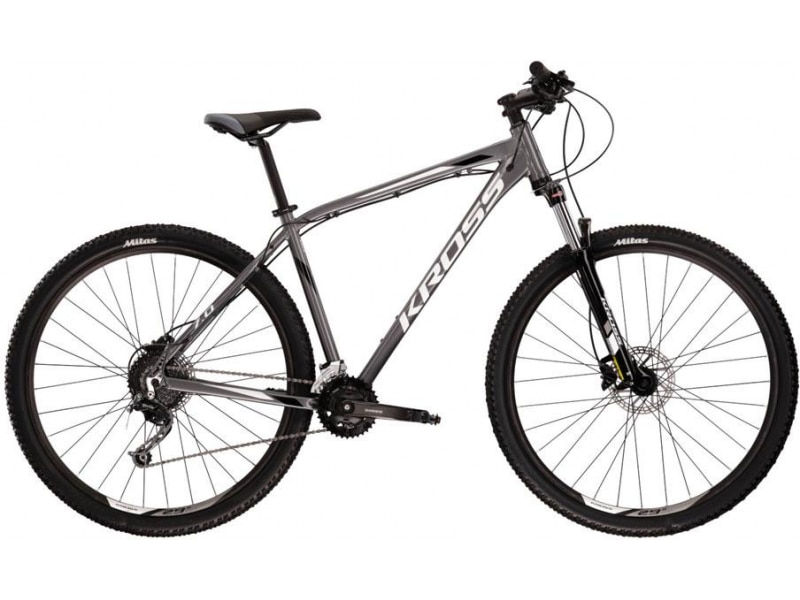 BICICLETA KROSS HEXAGON 7.0 GRIS-BLANCO KRHE7Z29X